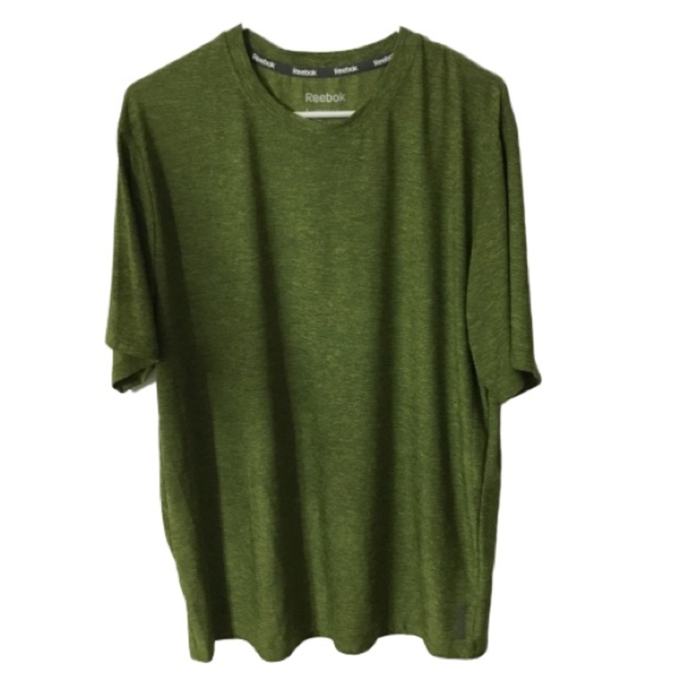Reebok Performance Short Sleeve Tee Shirt Green L